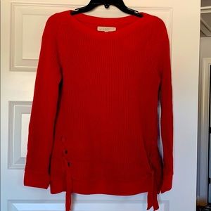 Beautiful Cherry Red LOFT sweater